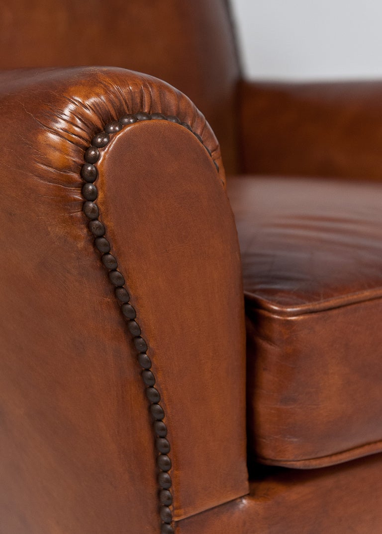 French Vintage Leather Club Chair 2