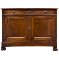 Louis Philippe Period Solid Walnut Buffet