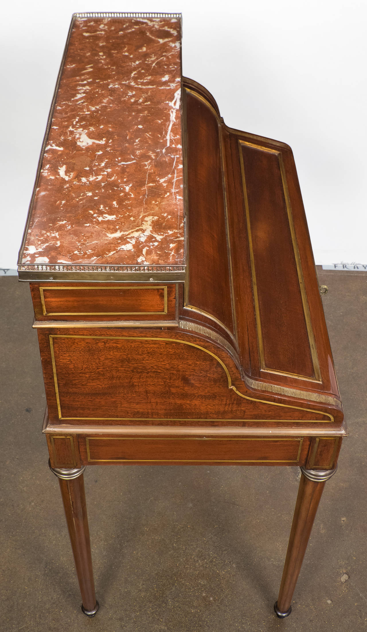 Louis XVI Mahogany Roll-Top Desk 1