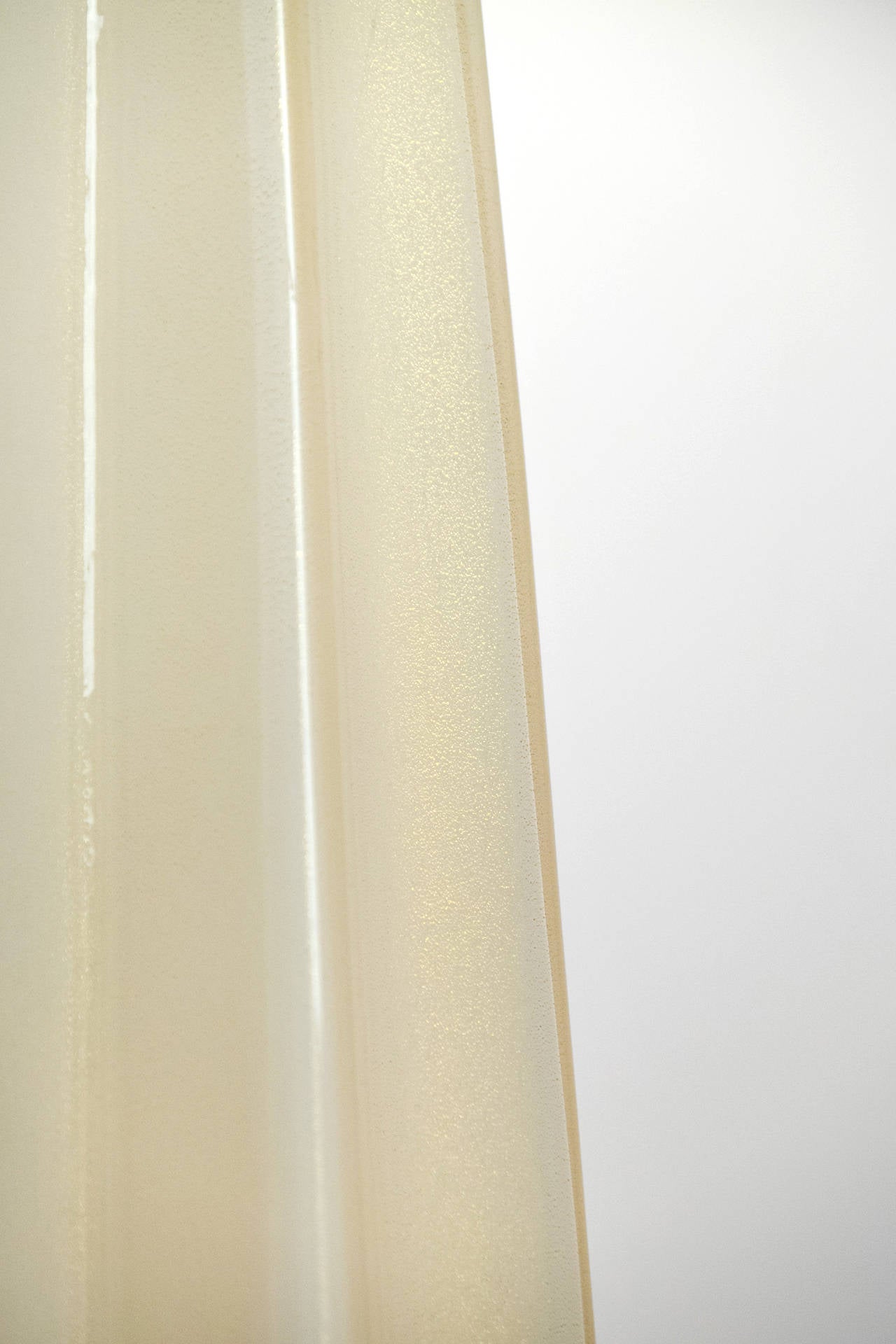 Murano Glass Murano Opalina and Gold Glass Lamps