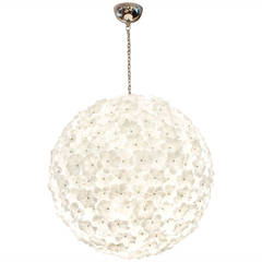 Monumental Murano Glass Flower Chandelier by Cenedese 1