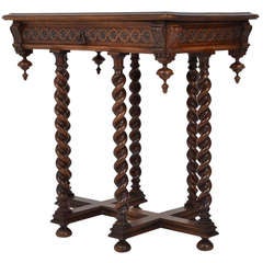 French Antique Renaissance Style Writing Table
