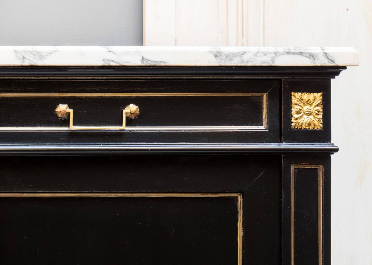 French Louis XVI Style Marble-Top Buffet 3