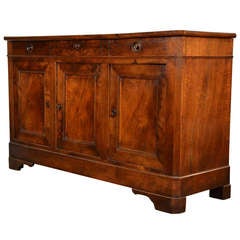 Louis Philippe Period Solid Walnut Buffet