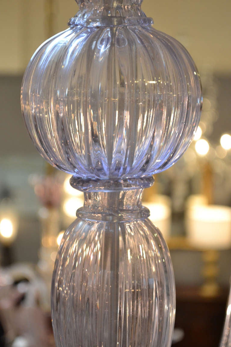 20th Century Alexandrite Murano Glass Chandelier