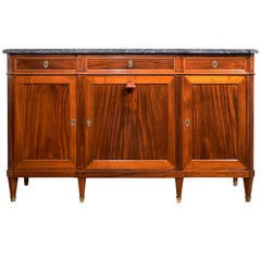 Antique French Louis XVI Banded Mahogany Sideboard