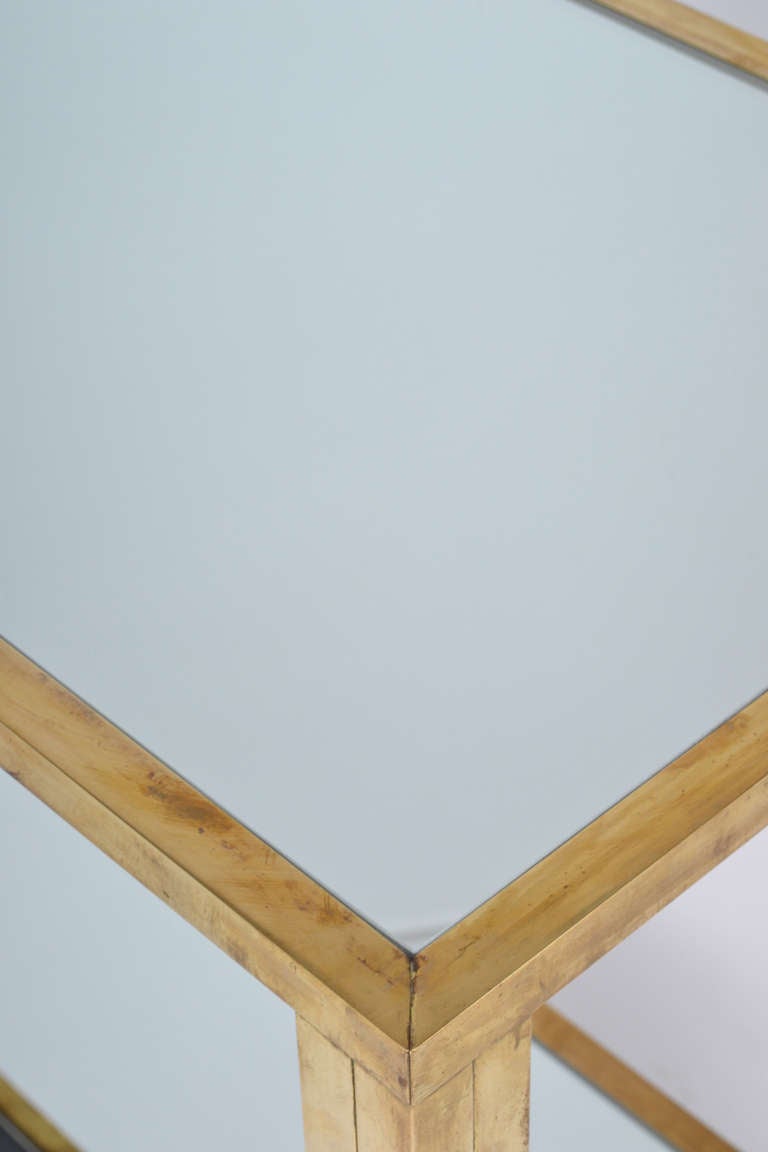 French Vintage Brass Console Table 2