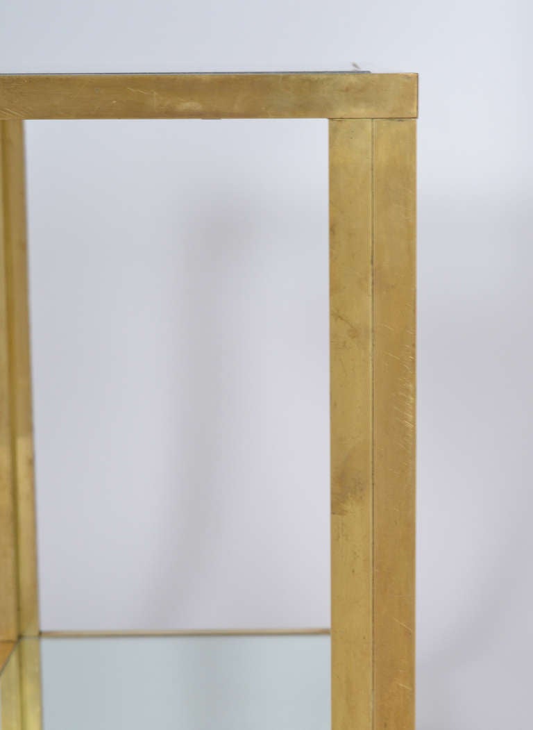 French Vintage Brass Console Table 3