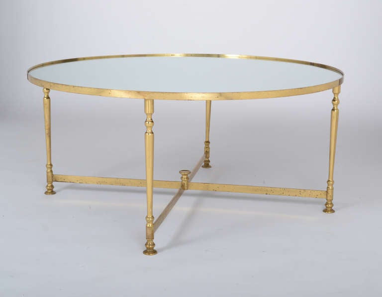 vintage brass coffee table