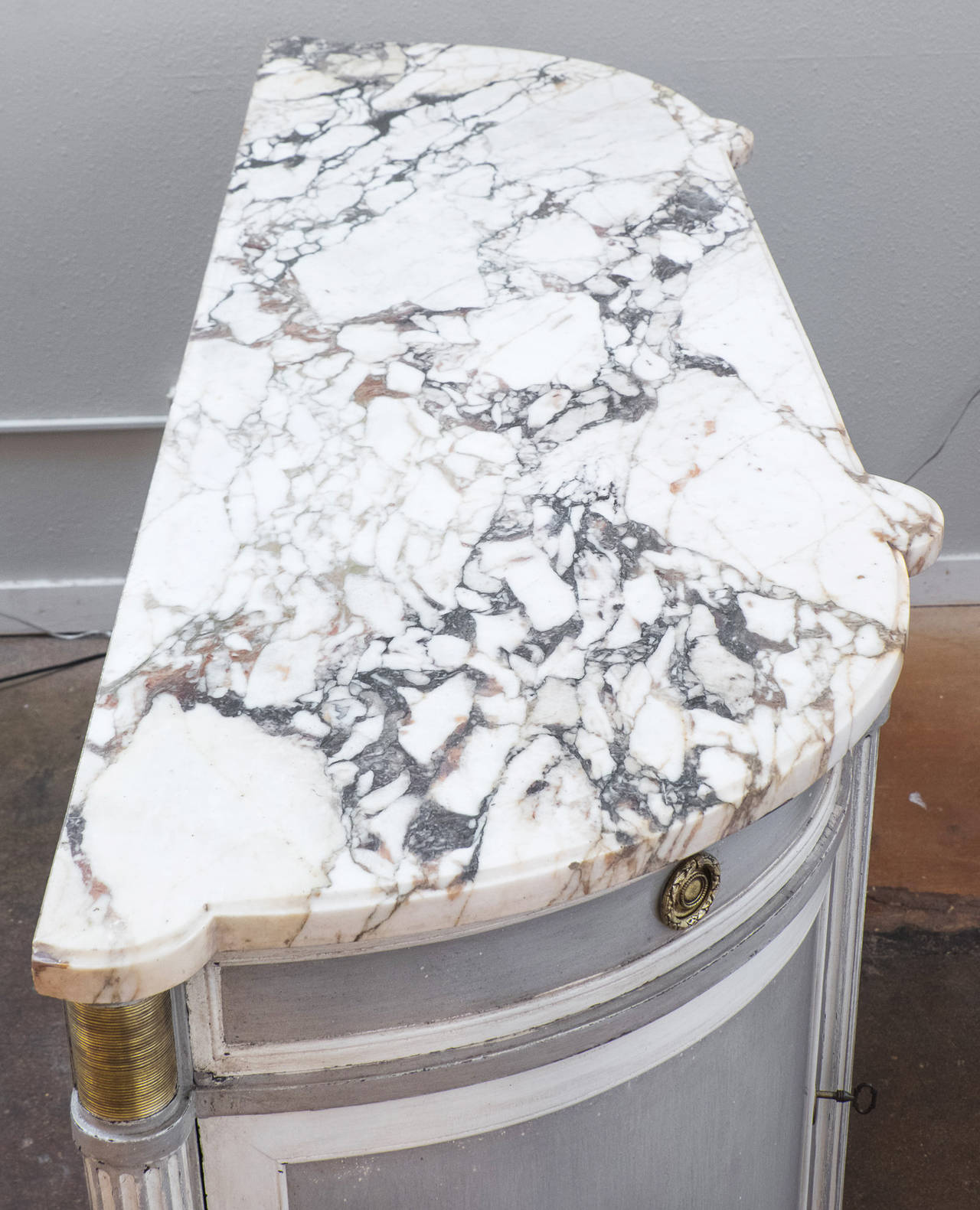 19th Century Grand Louis XVI Marble-Top Buffet