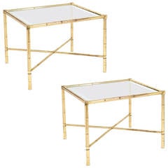 French Maison Baguès Pair of Side Tables