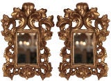 Pair of Antique Italian Baroque Mirrors