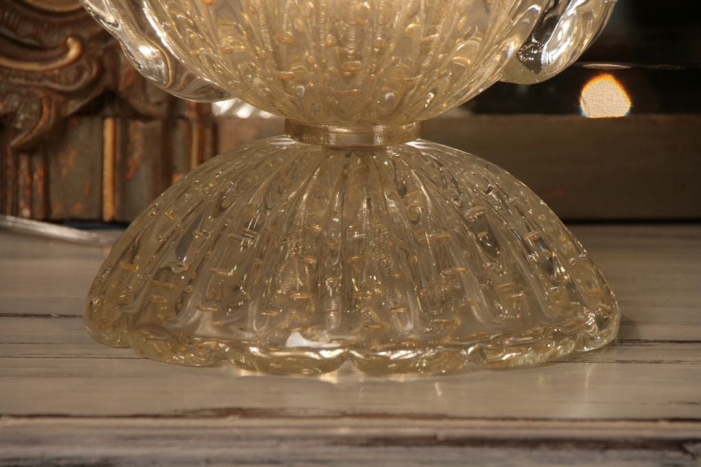 Pair of Italian Vintage Murano Glass Lamps 2