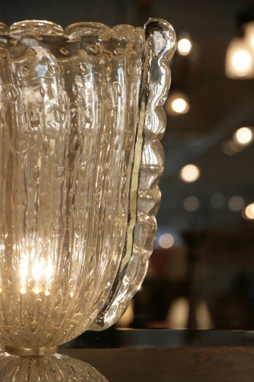 Pair of Italian Vintage Murano Glass Lamps 3
