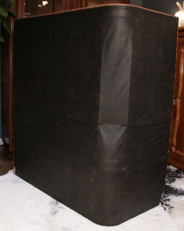 French Art Deco Period Leather Banquette 4