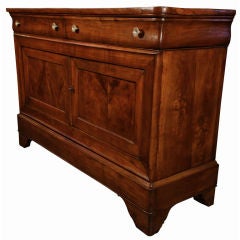 Antique French Louis Philippe Solid Cherry Wood Buffet