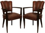 Pair of French Art Deco Period Armchairs