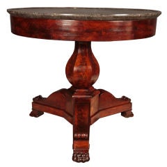 French Antique Empire Period Mahogany Gueridon