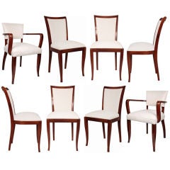 Set of Eight French Art Deco Period Chairs