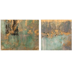 "OSD" Mixed Media Diptych by Marissa Starr