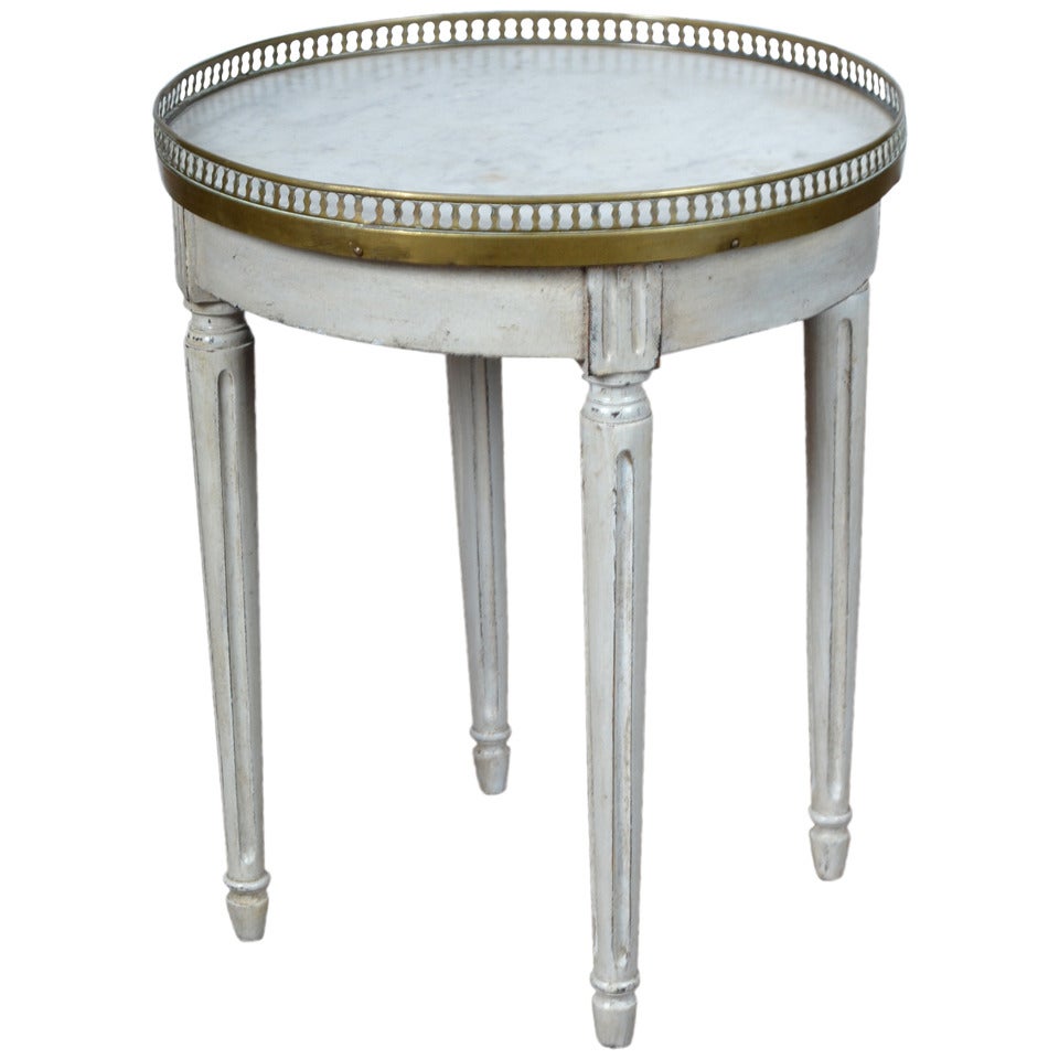 Louis XVI Marble Top Side Table