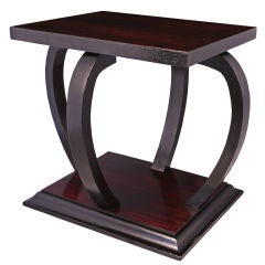 French Art Deco Period Rosewood Side Table