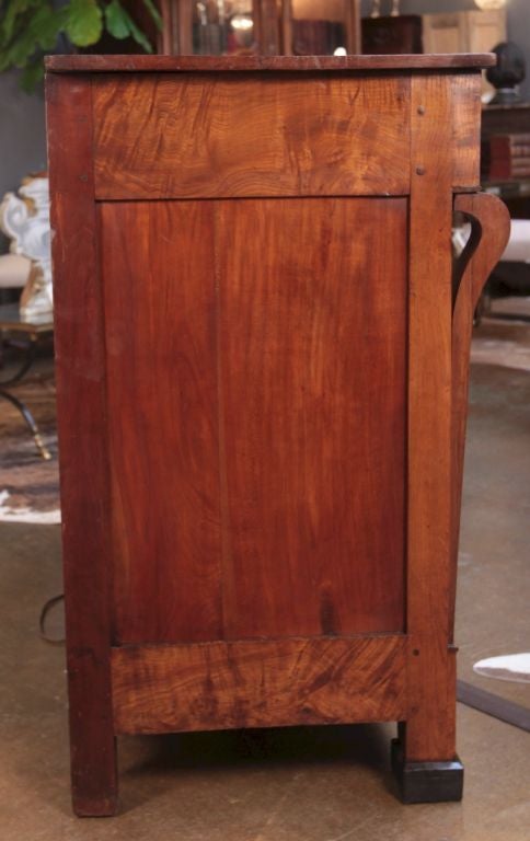 19th Century French Restoration Period Solid burled walnut Buffet