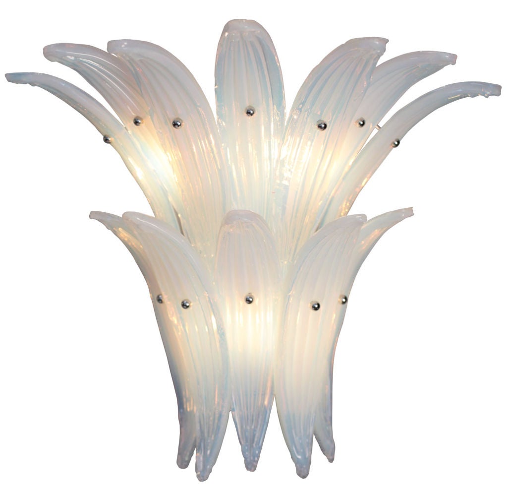 Pair of Italian Murano Glass Sconces