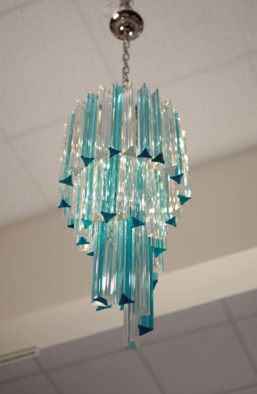 20th Century Italian Vintage Venini  Murano Glass Chandelier