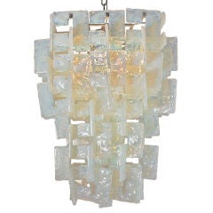 Italian Vintage Mazzega Murano Glass Chandelier