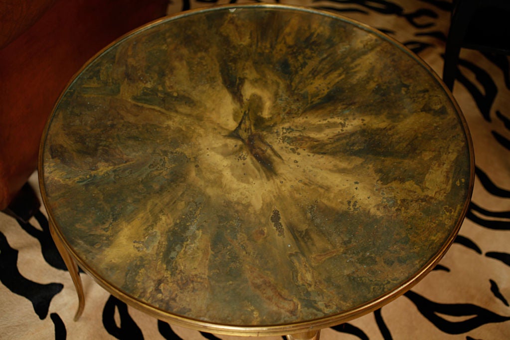 French Art Deco Period solid brass Coffee Table
