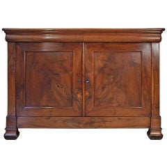 Antique Period Solid Walnut Buffet from France