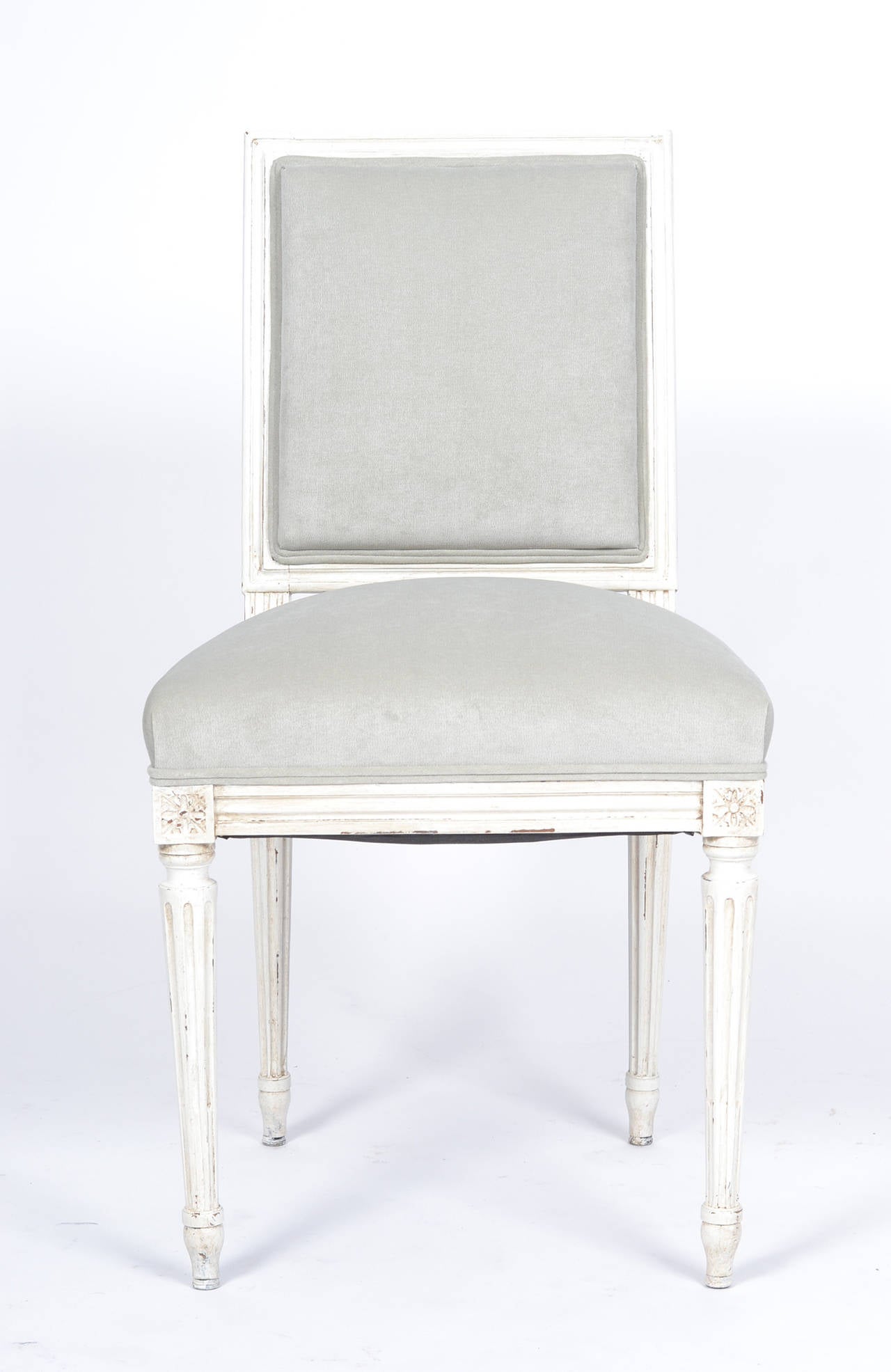 French Set of Ten Louis XVI Style Dining Chairs