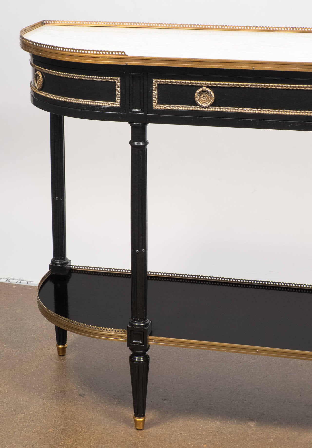 Fine Louis XVI Maison Jansen Style Console Table 2