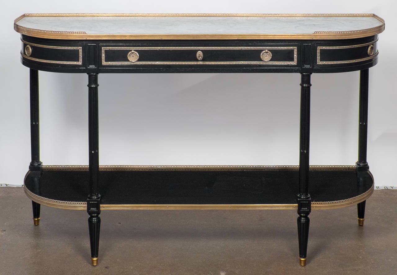 French Fine Louis XVI Maison Jansen Style Console Table