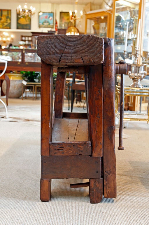 19th Century French Antique Carpenter's Workbench