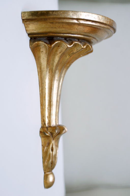 Italian gold leafed  Wood Brackets