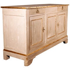French Antique Restoration Painted Grand Buffet