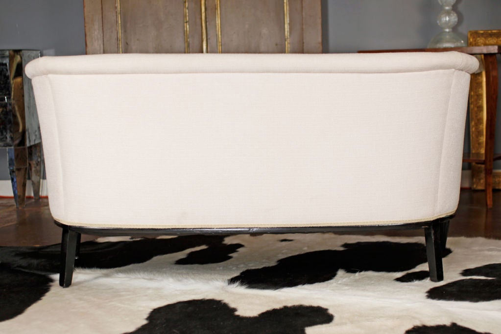 Französisch Jacques Emile Ruhlmann Stil Art Deco Sofa (Mitte des 20. Jahrhunderts)