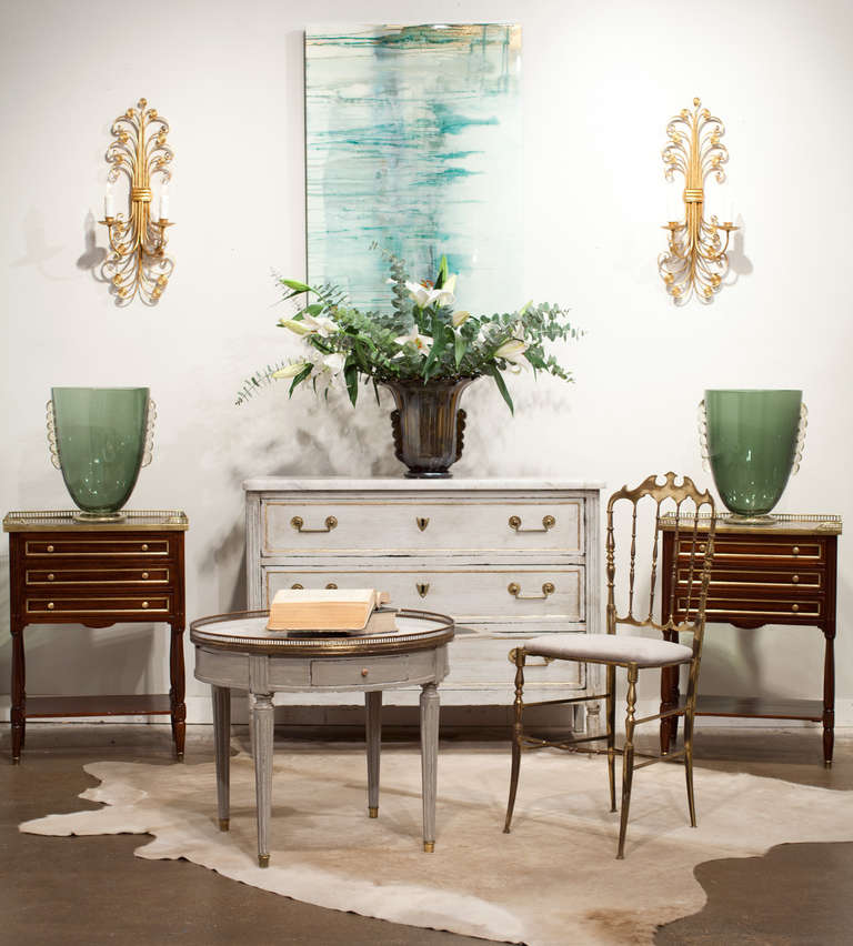French Louis XVI Bouillotte Coffee Table