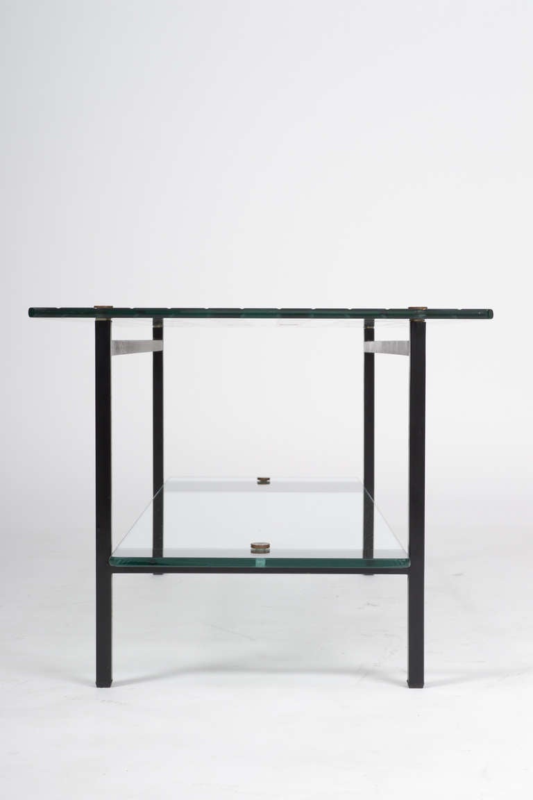 Modernist Glass Coffee Table by Paul Geoffroy In Good Condition In Austin, TX