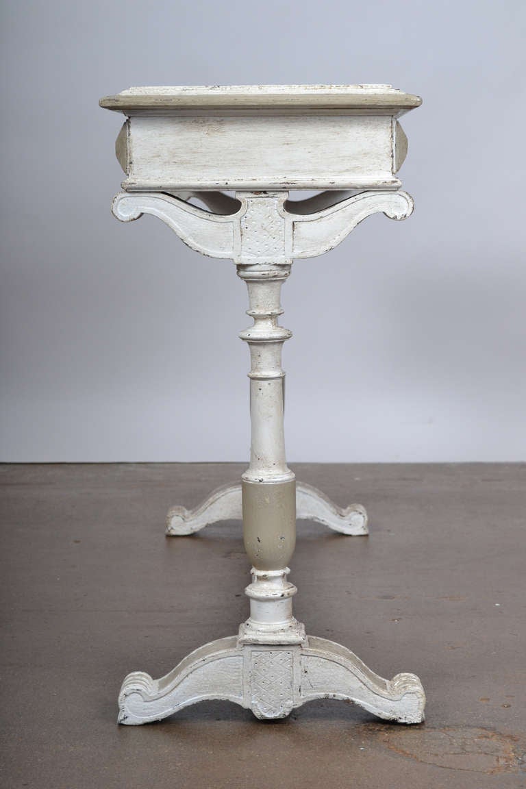 20th Century French Renaissance Painted Console Table