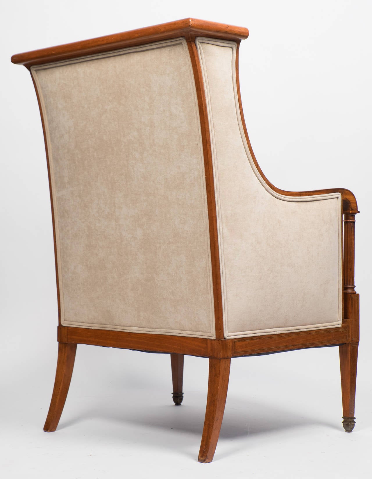 Elegant Antique French Directoire Bergère In Good Condition In Austin, TX