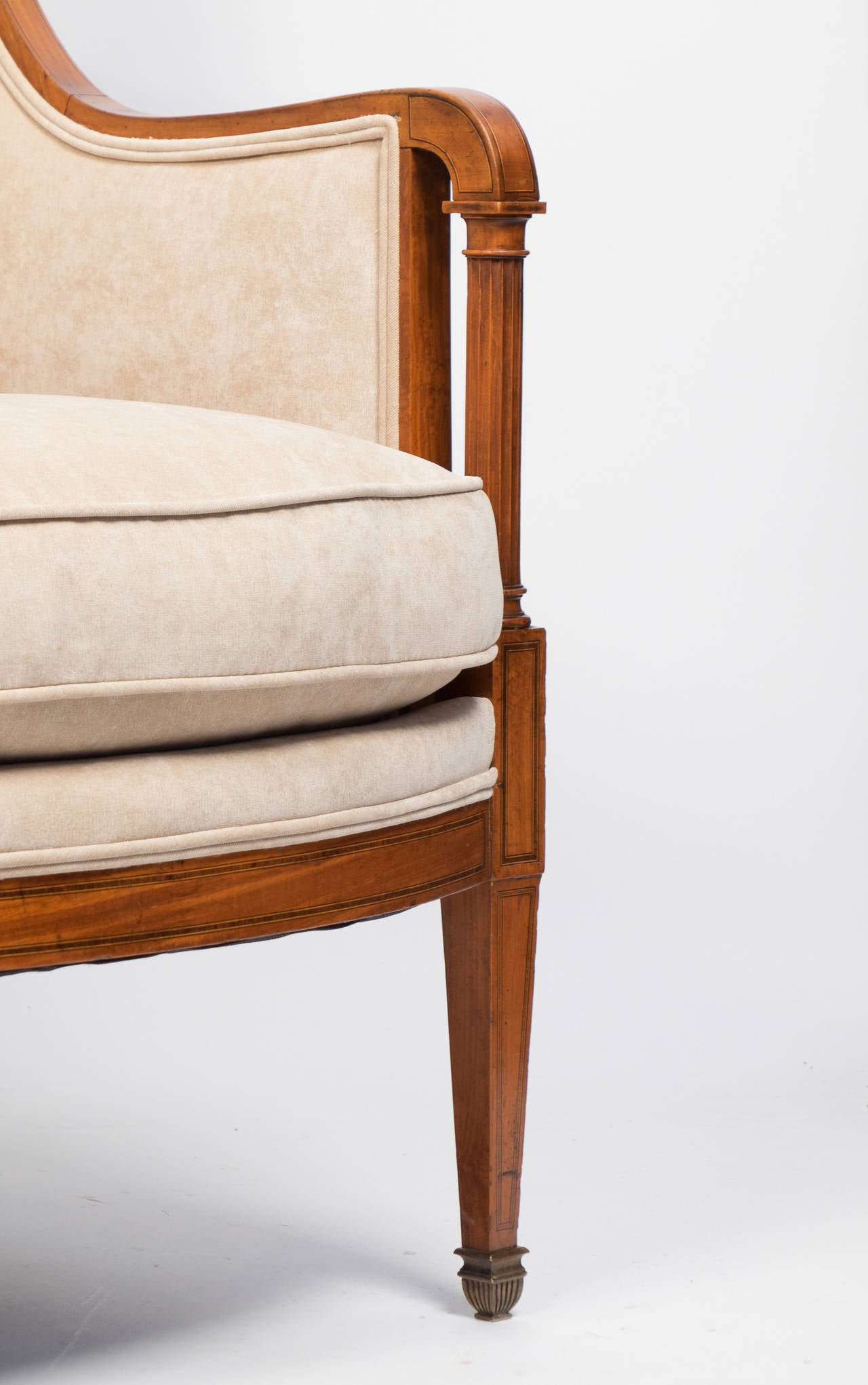 Elegant Antique French Directoire Bergère 3