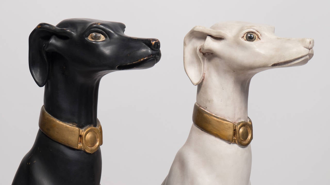 antique dog statues