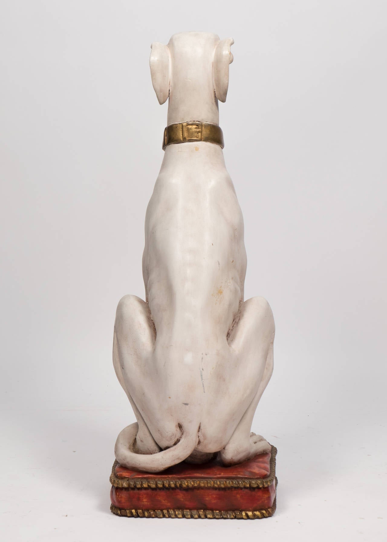 French Italian Vintage Dog Statues