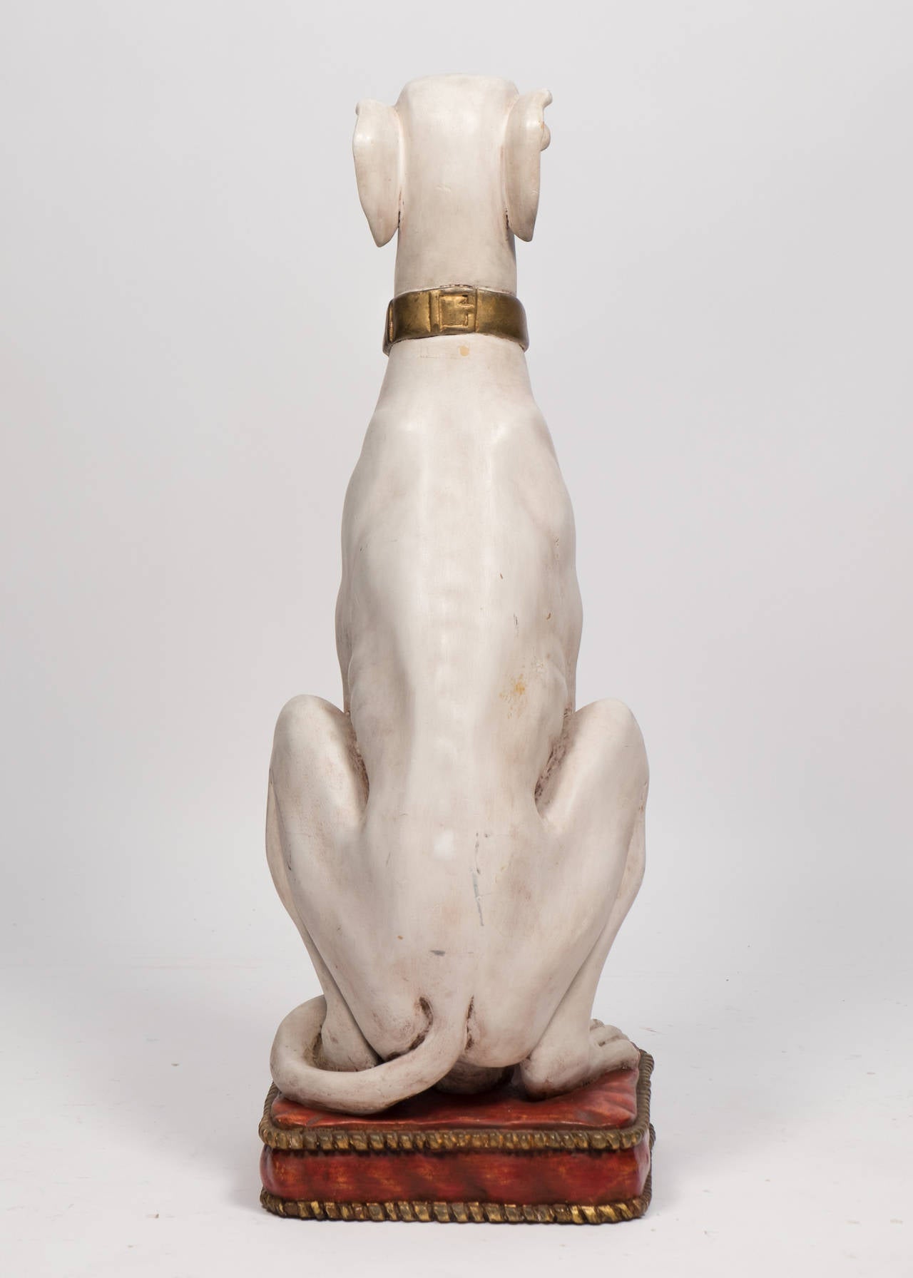 Italian Vintage Dog Statues at 1stDibs large ceramic dog statue for