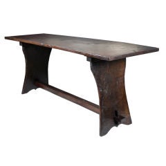 Spanish Solid Chestnut Console Table