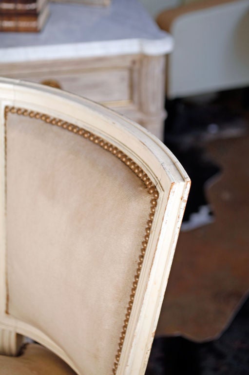 Set of 6 Louis XVI Painted Chairs 6