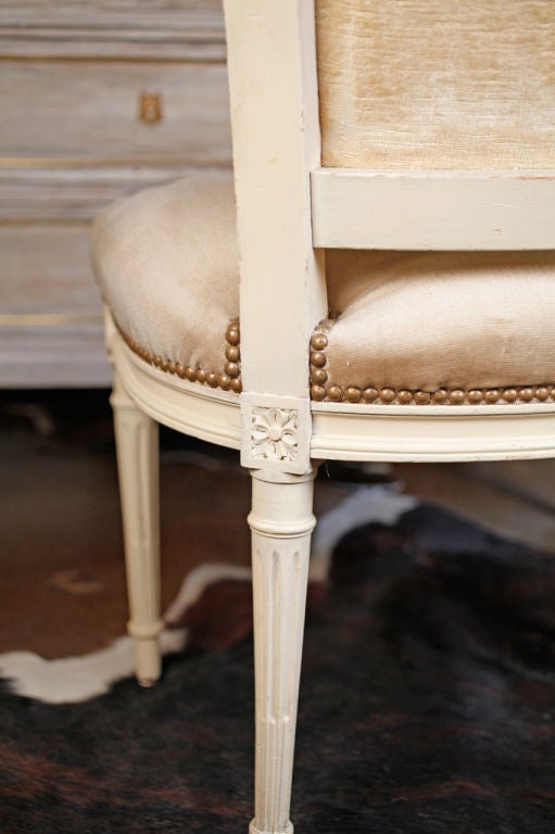 Set of 6 Louis XVI Painted Chairs 1